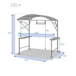 Abri Barbecue En Acier Hespéride Neiba Graphite 11 Abri Barbecue En Acier Hespéride Neiba Graphite -Jardisia Soldes Boutique abri barbecue en acier hesperide neiba noir graphite 4