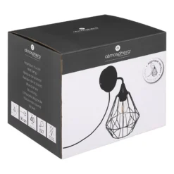 Applique En Métal Noir Flave Atmosphera -Jardisia Soldes Boutique applique en metal noir flave atmosphera 2