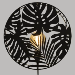 Applique Métal Noir Feuilles Olas Atmosphera -Jardisia Soldes Boutique applique metal noir feuilles olas atmosphera 2