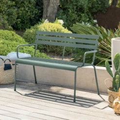 Banc Extérieur Greensboro Vert Olive Hespéride