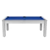 Billard Américain Arizona 7 Pieds Blanc Boisé / Tapis Bleu -Jardisia Soldes Boutique billard americain arizona 7 pieds blanc tapis bleu