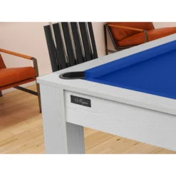 Billard Américain Arizona 7 Pieds Blanc Boisé / Tapis Bleu -Jardisia Soldes Boutique billard americain arizona 7 pieds blanc tapis bleu 4