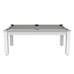 Billard Américain Arizona 7 Pieds Blanc Laqué / Tapis Gris