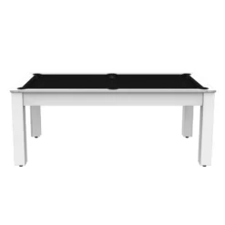 Billard Américain Arizona 7 Pieds Blanc Laqué / Tapis Noir