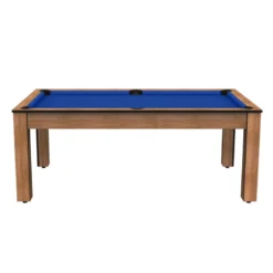Billard Américain Arizona 7 Pieds Hêtre Boisé / Tapis Bleu