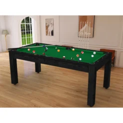 Billard Américain Arizona 7 Pieds Noir Boisé / Tapis Vert -Jardisia Soldes Boutique billard americain arizona 7 pieds noir boise tapis vert 1 2
