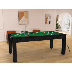 Billard Américain Arizona 7 Pieds Noir Boisé / Tapis Vert -Jardisia Soldes Boutique billard americain arizona 7 pieds noir boise tapis vert 1 5