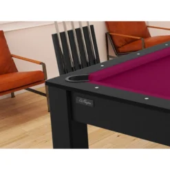 Billard Américain Arizona 7 Pieds Noir Grainé / Tapis Prune -Jardisia Soldes Boutique billard americain arizona 7 pieds noir graine tapis prune 2