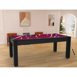 Billard Américain Arizona 7 Pieds Noir Grainé / Tapis Prune -Jardisia Soldes Boutique billard americain arizona 7 pieds noir graine tapis prune 4