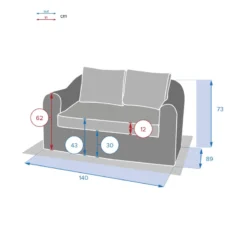 Canapé 2 Places Moorea Hespéride Terre Ombre 7 Canapé 2 Places Moorea Hespéride Terre Ombre -Jardisia Soldes Boutique canape 2 places moorea hesperide terre ombre 2