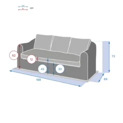 Canapé 3 Places Moorea Savana Hespéride -Jardisia Soldes Boutique canape 3 places moorea savana hesperide 2