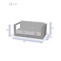 Canapé Extérieur 2 Places Allure Hespéride -Jardisia Soldes Boutique canape exterieur 2 places allure hesperide 2