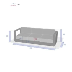 Canapé Extérieur 3 Places Allure Blanc Hespéride -Jardisia Soldes Boutique canape exterieur 3 places allure blanc hesperide 2