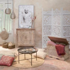 Coffre Chambre Shirel En Bois Blanchi Atmosphera -Jardisia Soldes Boutique coffre chambre shirel en bois blanchi atmosphera 3