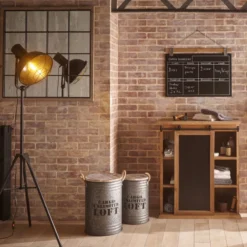 Coffres Bidons Gris Loft - Lot De 3 - Atmosphera -Jardisia Soldes Boutique coffres bidons gris loft lot 3 atmosphera 2