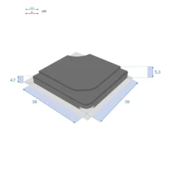 Dalle Pour Parasol 15 Kg Béton Stacio Ardoise Hespéride -Jardisia Soldes Boutique dalle pour parasol 15 kg beton stacio ardoise hesperide 1 2