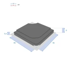 Dalle Pour Parasol 25 Kg Béton Stacio Ardoise Hespéride -Jardisia Soldes Boutique dalle pour parasol 25 kg beton stacio ardoise hesperide 1 2