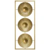 Déco Murale Métal 3 Fleurs Doré Atmosphera -Jardisia Soldes Boutique deco murale metal 3 fleurs dore atmosphera