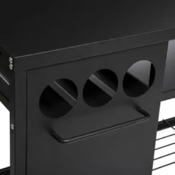 Desserte De Plancha Extérieure Noire Neka -Jardisia Soldes Boutique desserte de plancha exterieure noire neka 2