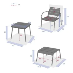 Ensemble Extérieur Duo Relax Phuket Bleu Canard Hespéride -Jardisia Soldes Boutique ensemble exterieur duo relax phuket bleu canard hesperide 6
