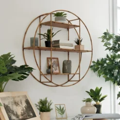 Etagère Murale Ronde D77 Asco Atmosphera -Jardisia Soldes Boutique etagere murale ronde d79 asco atmosphera 2