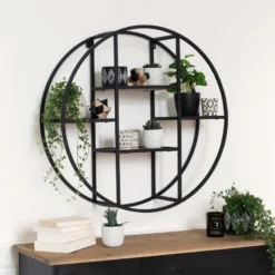 Etagère Murale Ronde Torof D78 Atmosphera -Jardisia Soldes Boutique etagere murale ronde torof atmosphera 1
