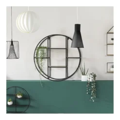 Etagère Murale Ronde Torof D78 Atmosphera -Jardisia Soldes Boutique etagere murale ronde torof atmosphera 4