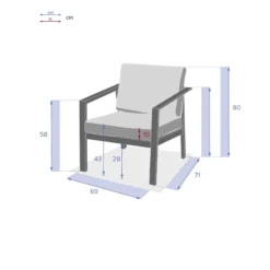 Fauteuil 1 Place Pavane Graphite Hespéride -Jardisia Soldes Boutique fauteuil 1 place pavane graphite hesperide 5