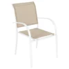 Fauteuil Empilable Piazza Hespéride Lin/blanc -Jardisia Soldes Boutique fauteuil empilable piazza hesperide lin blanc