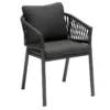 Fauteuil Oriengo Mailles Anthracite/graphite Hespéride -Jardisia Soldes Boutique fauteuil oriengo mailles anthracite graphite hesperide