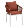 Fauteuil Oriengo Mailles Brique/blanc Hespéride -Jardisia Soldes Boutique fauteuil oriengo mailles brique blanc hesperide