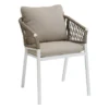 Fauteuil Oriengo Mailles Taupe/blanc Hespéride -Jardisia Soldes Boutique fauteuil oriengo mailles taupeblanc hesperide