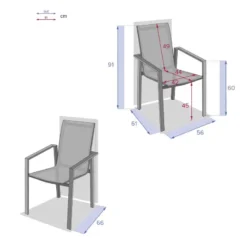 Fauteuil Pavane Hespéride Anthracite/graphite -Jardisia Soldes Boutique fauteuil pavane hesperide anthracitegraphite 3