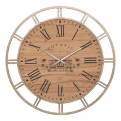 Horloge 70 Cm Métal Et Bois Bota Atmosphera