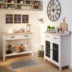 Horloge Chiffres Romains Vintage 70 Cm Gris Atmosphera -Jardisia Soldes Boutique horloge chiffres romains vintage 70 cm gris 2