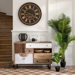 Horloge En Bois D77 Aedan Atmosphera -Jardisia Soldes Boutique horloge en bois d77 aedan atmosphera 2