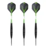 Jeu De 3 Fléchettes Pro Pointe Acier 23g Cupra Vert -Jardisia Soldes Boutique jeu de 3 flechettes pro pointe acier 23g cupra vert