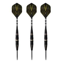 Jeu De 3 Fléchettes Pro Pointe Acier 24g Fire Or