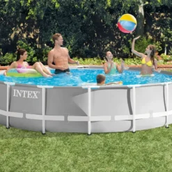 Piscine Prism Frame Ronde 4,57 X 1,07 M Intex -Jardisia Soldes Boutique kit piscine tubulaire avec accessoires 2