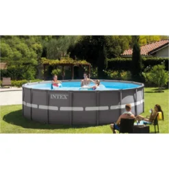 Kit Piscine Tubulaire Ultra XTR 5.49 X H1.32m Intex -Jardisia Soldes Boutique kit piscine tubulaire ultra frame 549xh132m intex 2