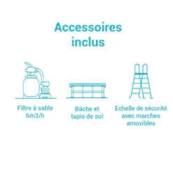 Kit Piscine Tubulaire Ultra XTR 5.49 X H1.32m Intex -Jardisia Soldes Boutique kit piscine tubulaire ultra frame 549xh132m intex 3