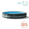 Kit Piscine Tubulaire Ultra Frame 6.10xH1.22m Intex -Jardisia Soldes Boutique kit piscine tubulaire ultra frame 610xh122m intex