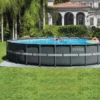 Kit Piscine Tubulaire Ultra Frame 7.32xH1.32 Intex -Jardisia Soldes Boutique kit piscine tubulaire ultra frame 732xh132 intex