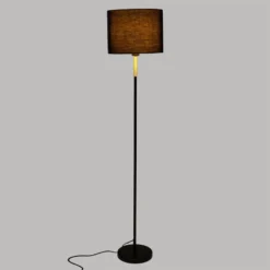 Lampadaire Droit Jule Noir Et Doré Atmosphera -Jardisia Soldes Boutique lampadaire droit jule noir et dore atmosphera 2