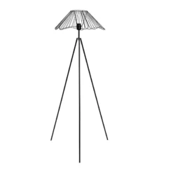 Lampadaire Filaire Métal Hibiscus Noir Ostaria