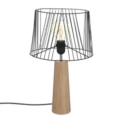Lampe En Bois Et Métal H46 Joe Atmosphera