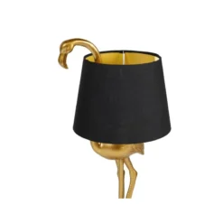 Lampe En Résine Dorée Domingo Flamant Rose Ostaria -Jardisia Soldes Boutique lampe en resine doree domingo flamant rose ostaria 2