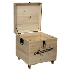 Lot De 3 Malles Carrés Bois Wild Atmosphera -Jardisia Soldes Boutique lot de 3 malles carres bois wild atmosphera 2