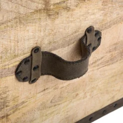 Malle Pouf Vintage En Bois Atmosphera -Jardisia Soldes Boutique malle pouf vintage en bois atmosphera 4