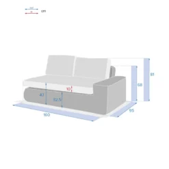 Méridienne Droite De Salon Savinia Coloris Tahini Hespéride -Jardisia Soldes Boutique meridienne droite de salon savinia coloris tahini hesperide 3